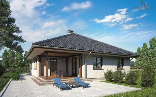 proiect de casa in forma de L Smart Home Concept